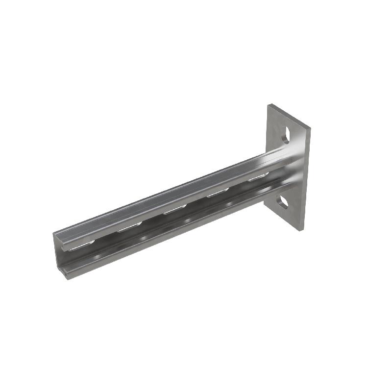 Консоль-Страт одиночная усиленная развернутая 41х21 L400 сталь 2.5мм КМ LO32080