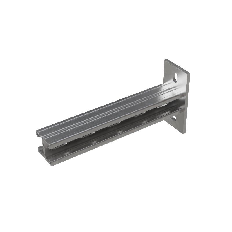 Консоль-Страт двойная усиленная развернутая 41х21 L750 сталь 2.5мм КМ LO32136