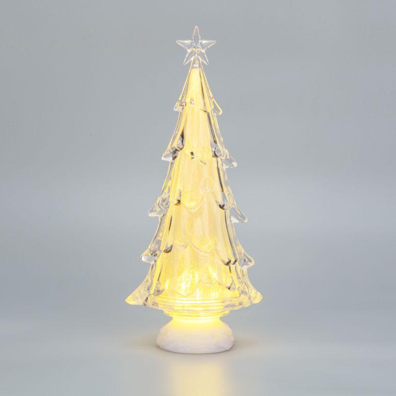 Фигура на подставке "Елочка со звездой" 37см тепл. бел. Neon-Night 513-027