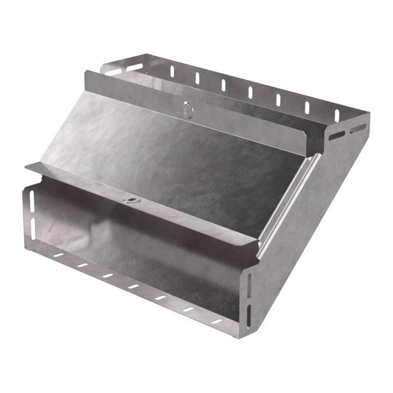 Угол для лотка вертикальный внутренний 90град. 400х100 Стандарт с крышкой Промрукав PR16.0603