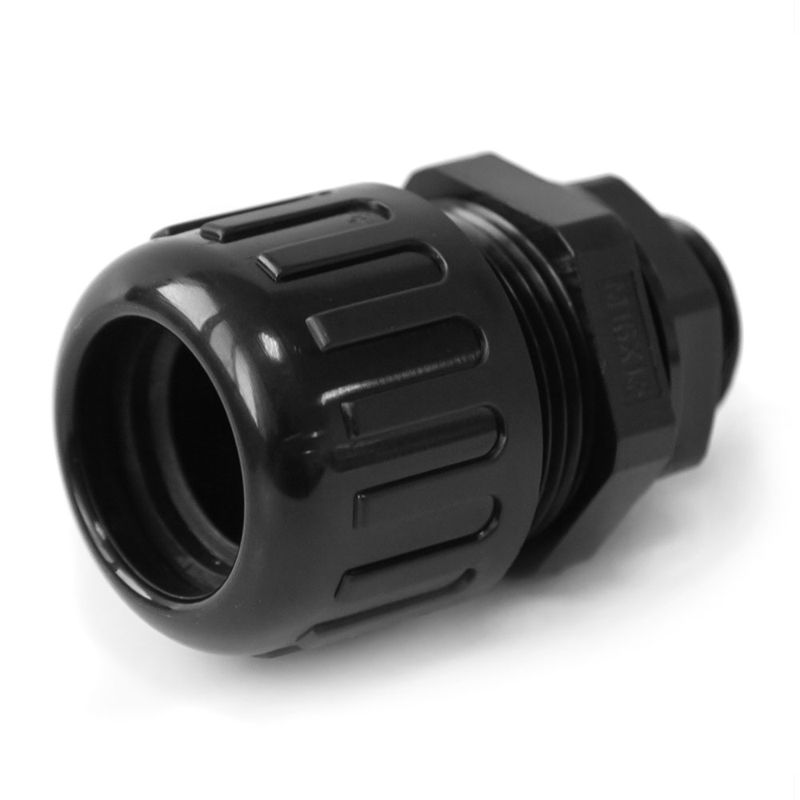 Муфта вводная усиленная ВМУ-ГТ d16мм (М16) IP68 для гофрированной трубы чер. Промрукав PR08.3763