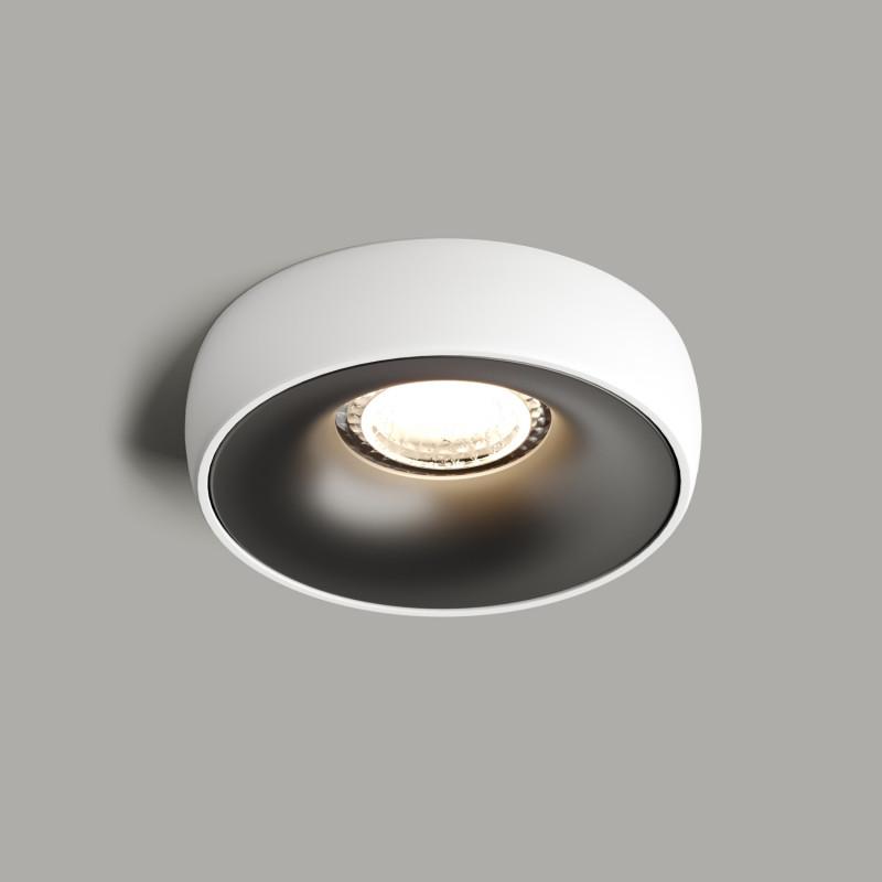 Светильник 50Вт GU10 IP20 встраив. алюм. бел./черн. DENKIRS 680436