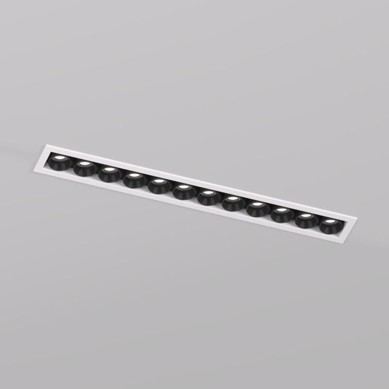 Светильник SPACE 20Вт 4000К IP20 220В L240мм 38град. встраив. со светодиодом алюм. бел./черн. DENKIRS 723071