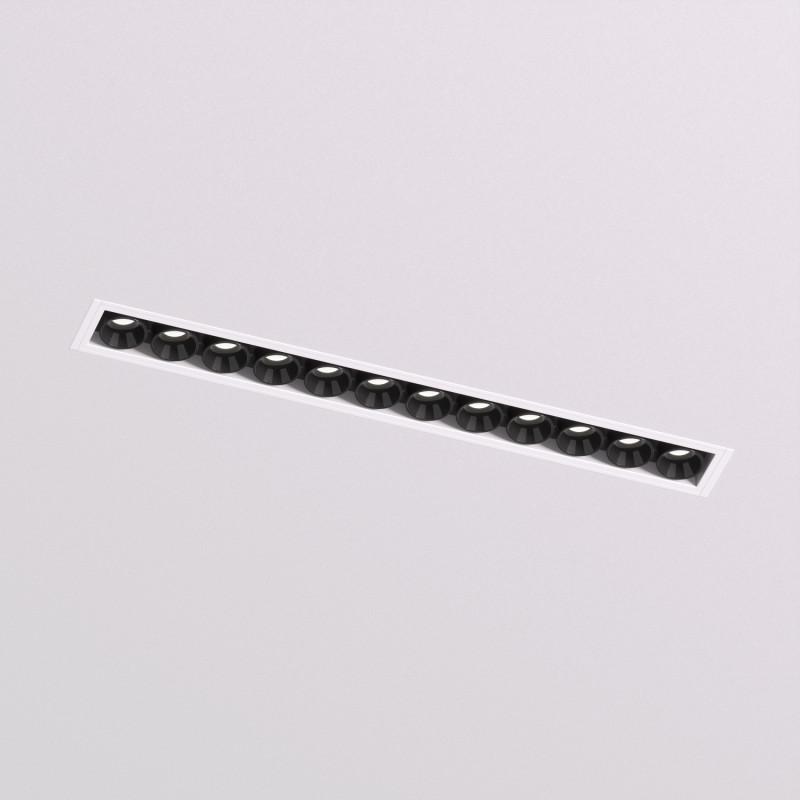 Светильник SPACE 20Вт 4000К IP20 220В L240мм 38град. встраив. под шпатлевку со светодиодом алюм. бел./черн. DENKIRS 723069