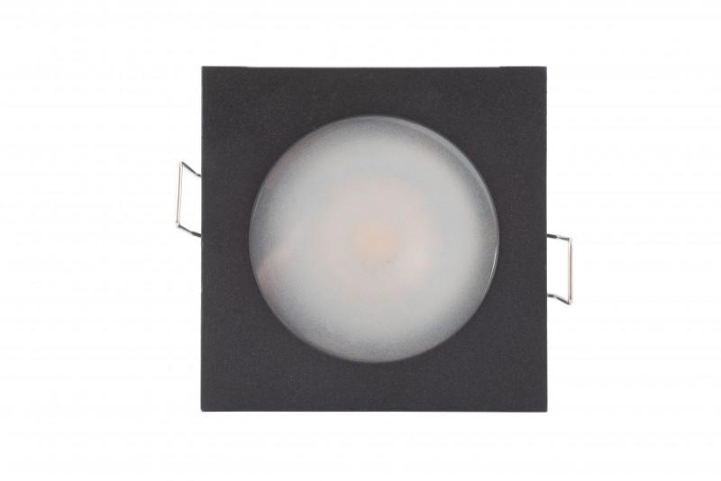 Светильник 50Вт GU10 IP44 встраив. влагозащ. алюм. черн. DENKIRS 427070