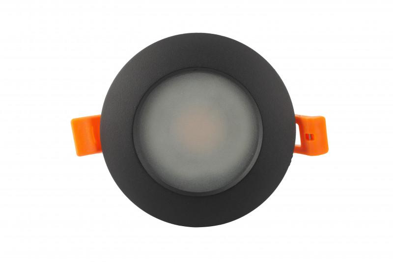 Светильник 50Вт GU10 IP65 встраив. влагозащ. алюм. черн. DENKIRS 633477