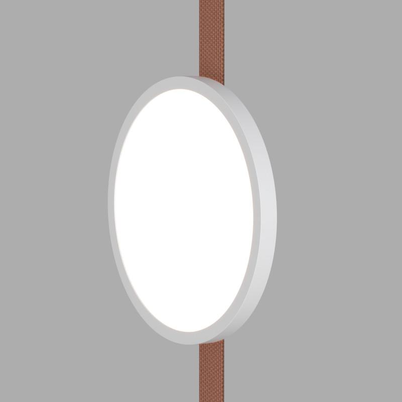 Светильник для трека-ремня Belty Flow 10Вт 4000К IP20 48В DC 168х29.5мм RA90 120град. со светодиодом алюм. бел. с черн. DENKIRS 723162