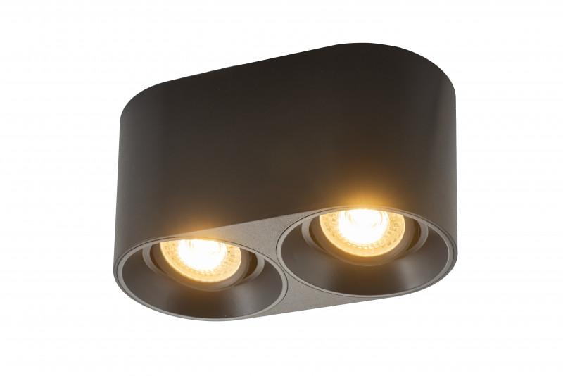 Светильник 10Вт GU5.3 IP20 LED накладной пластик черн. DENKIRS 628027