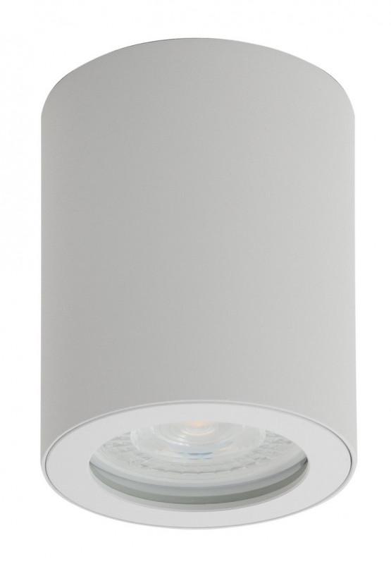 Светильник 15Вт GU10 IP44 накладной влагозащ. алюм. бел. DENKIRS 427054