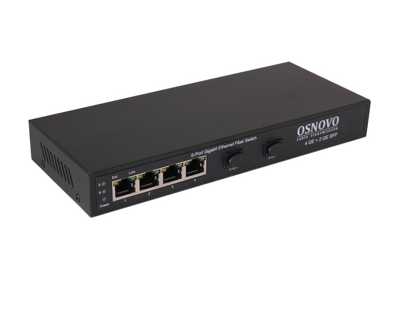 Коммутатор SW-7042 Gigabit Ethernet на 4 RJ45 + 2 SFP OSNOVO 13262