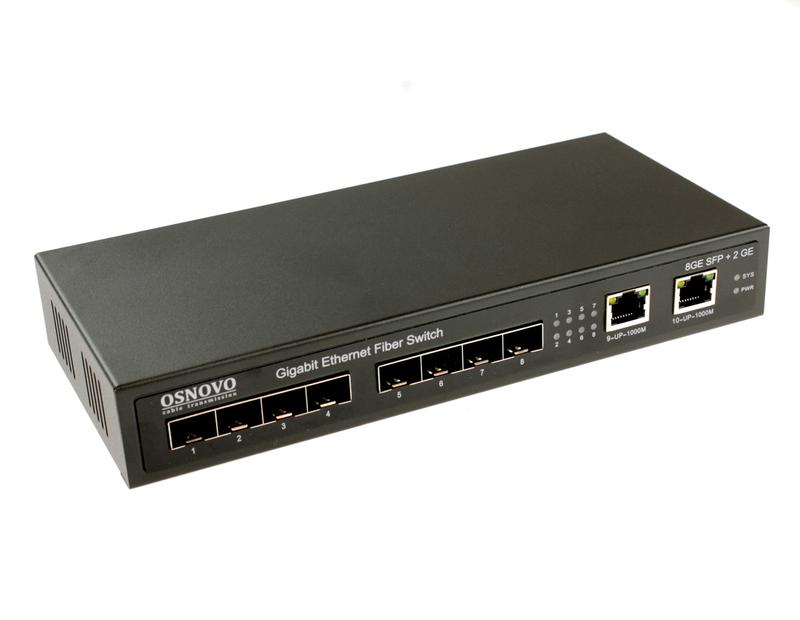 Коммутатор SW-7028 Gigabit Ethernet на 8 SFP + 2 RJ45 портов OSNOVO 13264