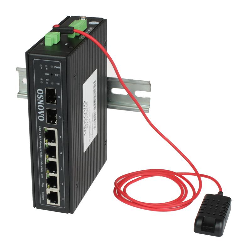 Коммутатор промышленный управляемый (L2+) SW-70402/ILS Gigabit Ethernet на 4GE RJ45 + 2 GE SFP порта с функцией мониторинга температуры/ влажности/ напряжения OSNOVO 13748