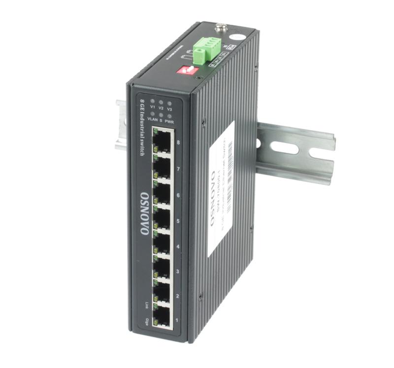 Коммутатор промышленный SW-70800-I Gigabit Ethernet на 8GE RJ45 портов OSNOVO 14038