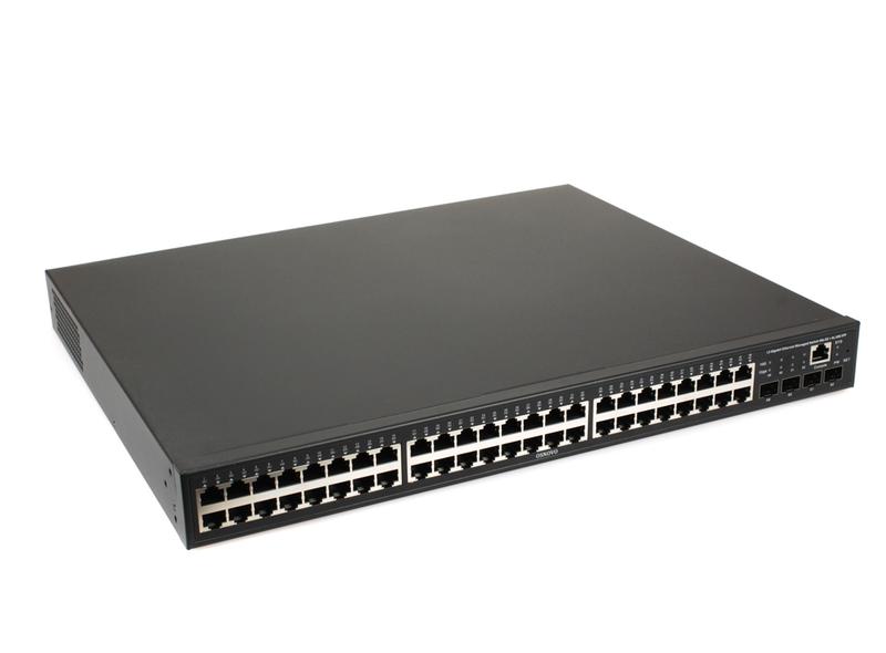 Коммутатор управляемый L3 PoE SW-48G4X-2L на 48хGE RJ-45 + 4х10G SFP+ порта OSNOVO 14166