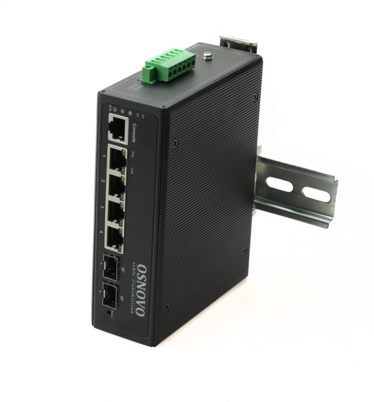 Коммутатор промышленный управляемый (L2+) PoE SW-80402/IL Gigabit Ethernet на 6 портов OSNOVO 13677