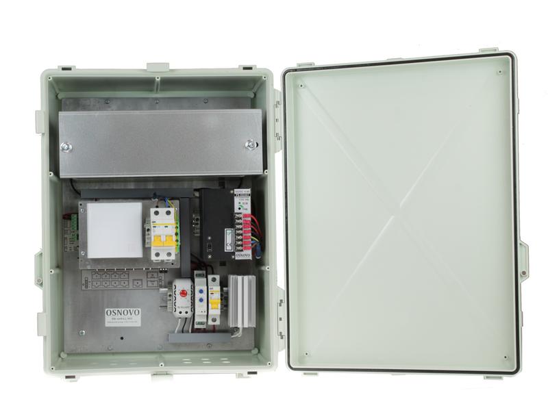 Коммутатор уличный PoE SW-60812/WU на 11 портов с термостабил. и резерв.питанием (АКБ - 7Ач) OSNOVO 13497