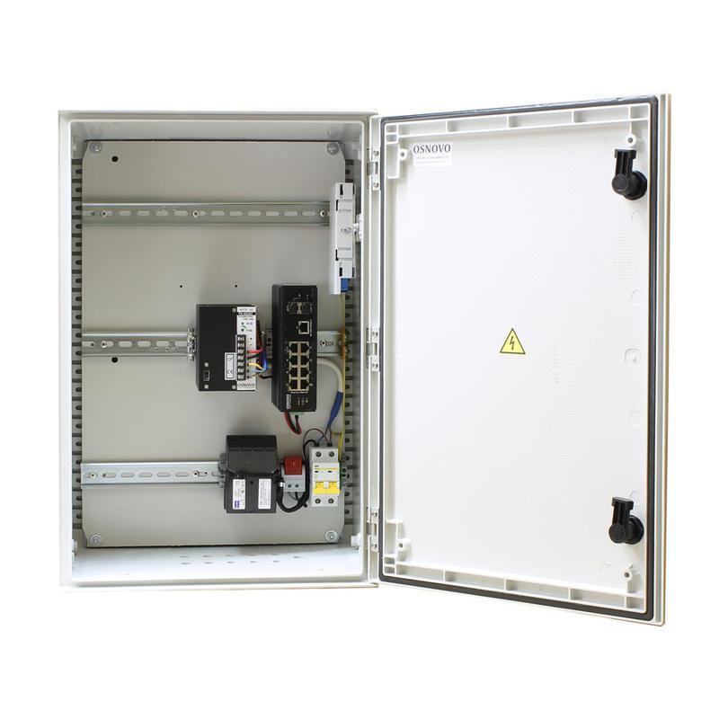 Коммутатор уличный OSP-46T1(SW-60812/I) с термостабил. на базе уличн. станции OSNOVO OSP-46T1 OSNOVO 13603