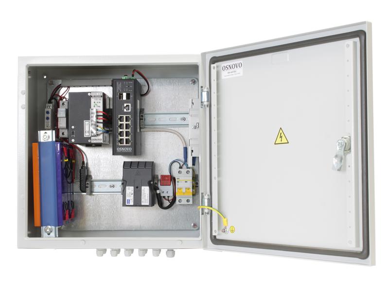 Коммутатор уличный управляемый (L2+) OS-44TB1(SW-80802/ILS(port 90Вт)) на 10 портов с термостабил. OSNOVO 13926