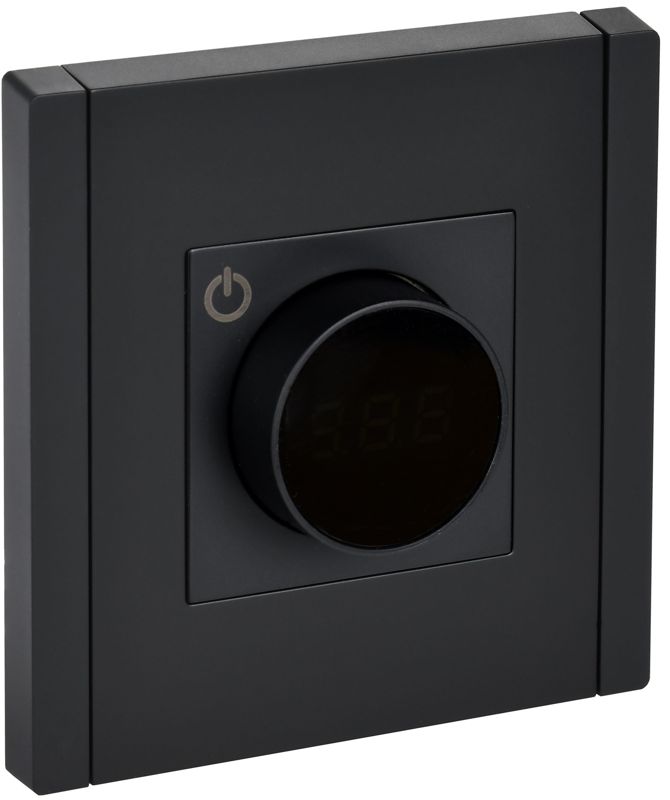 Термостат электронный FORTE&PIANO FP152 с индикацией черн. IEK FP-RT11-K02