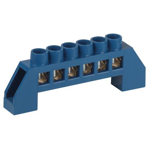 Шина N ноль в изоляторе ШНИ-6х9-6-Д син. NO-224-122 Эра Б0062947