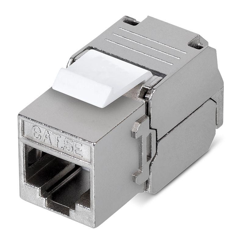 Модуль Keystone Jack RJ-45(8P8C) FTP экранир. кат.5e тип 180град. самозажимной PRO Rexant 02-0071