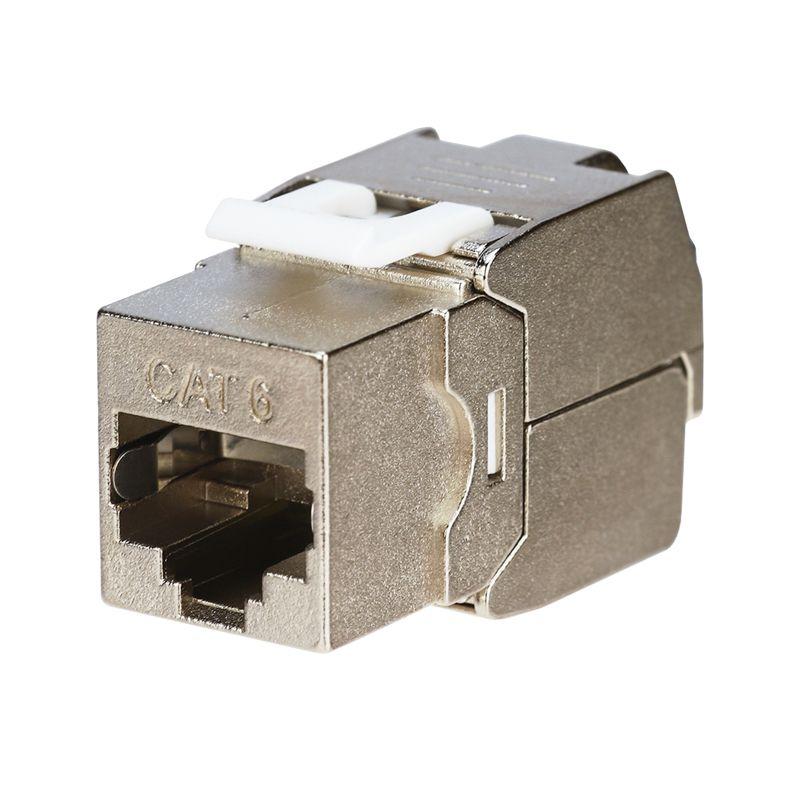 Модуль Keystone Jack RJ-45(8P8C) FTP экранир. кат.6 тип 180град. самозажимной PRO Rexant 02-0261
