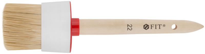 Кисть круглая натур. светл. щетина №22 (70мм) FIT 01312
