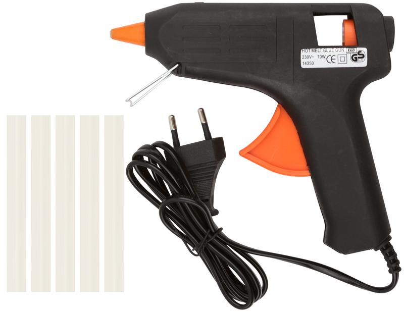 Пистолет клеевой 11мм 15Вт (70Вт ) в кейсе FIT 14350