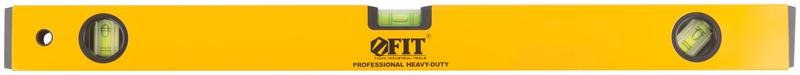 Уровень "магнит" 3 глазка желт. усилен. корпус магниты шкала Профи 600мм FIT 18246