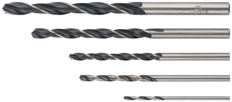 Набор сверл по металлу HSS черненых 5шт (15-25-3-4-5мм) FIT 33851