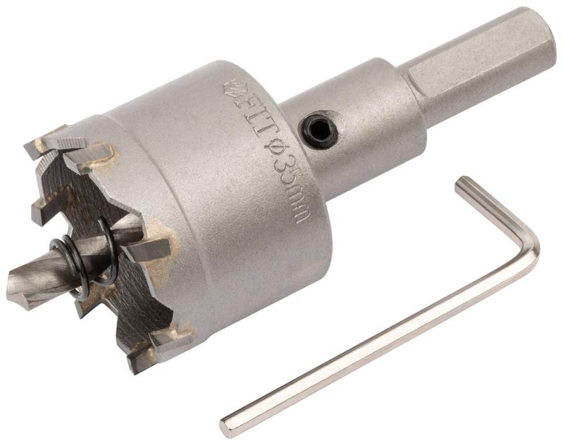 Коронка кольцевая с карбидными вставками Профи 35мм для отверст. в нерж. стали FIT 36835