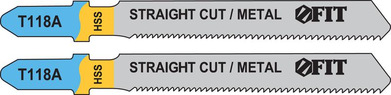 Набор полотен по металлу HSS фрезерованные волнистые зубья 76/51/12мм T118A (уп.2шт) FIT 40964