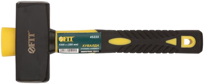 Кувалда кованая Профи 1.5кг фибергласовая усилен. ручка FIT 45222