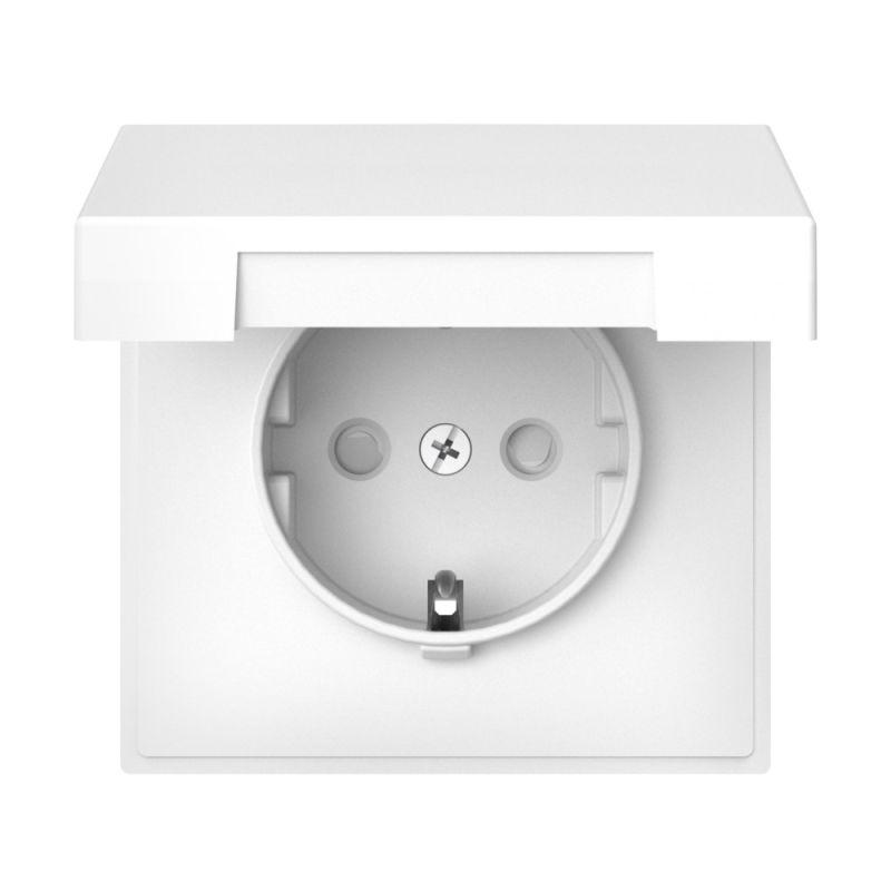Розетка ArtGallery 16А IP20 с заземл. со шторками с крышкой быстрозажим. клем. механизм лотос SE GAL001346S
