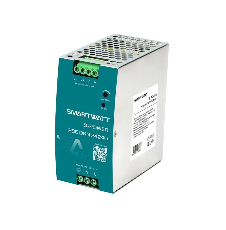 Блок питания импульсный PSE DRN 24240 S-POWER 24В 240Вт 10А SMARTWATT 4512020450023