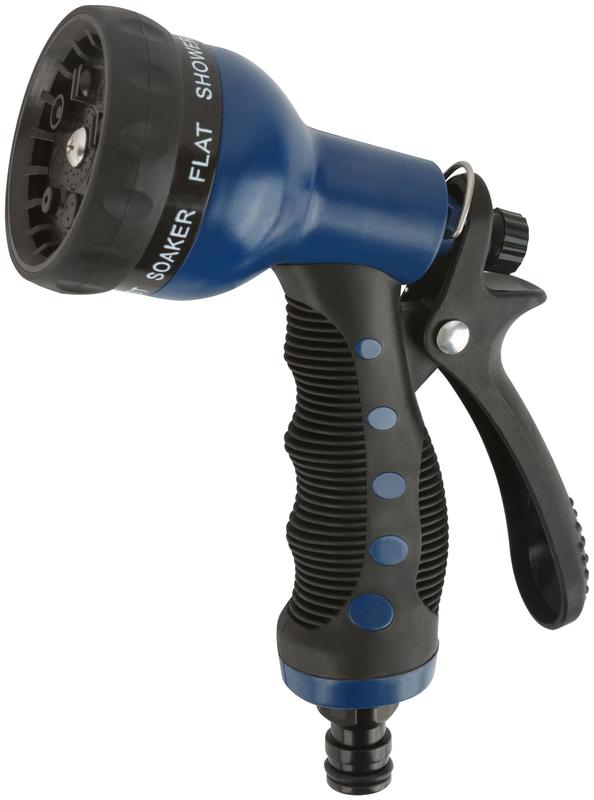 Пистолет для полива 8 режимов 200мм син. FIT 77307