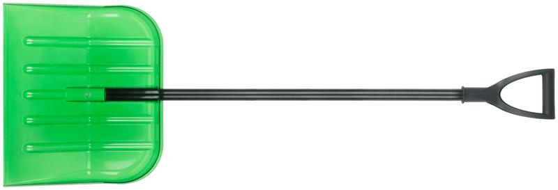 Лопата для уборки снега средняя Профи 460х400х1380мм алюм. черенок; поликарбонат. FIT 68114