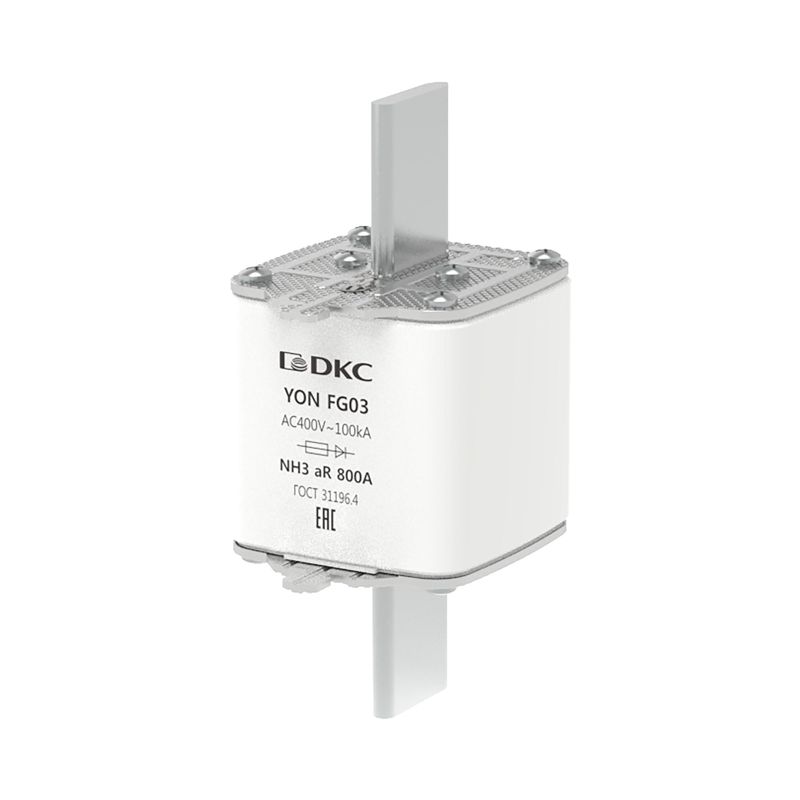 Предохранитель YON ножевого типа FG3 630А 400В хар-ка aR DKC 1FG03-0800-400V-AR