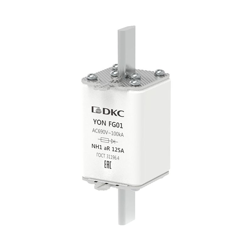 Предохранитель YON ножевого типа FG1 125А 690В хар-ка aR DKC 1FG01-0125-690V-AR