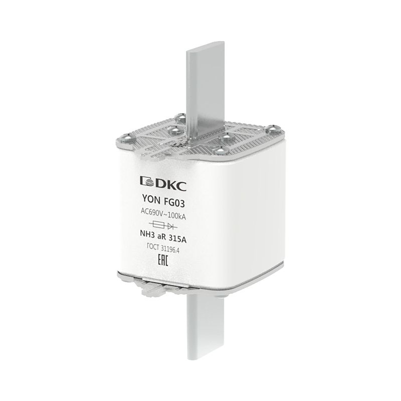 Предохранитель YON ножевого типа FG3 315А 690В хар-ка aR DKC 1FG03-0315-690V-AR