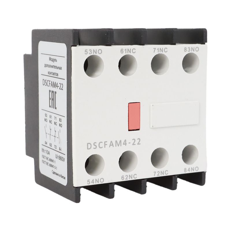 Контакт дополнительный фронтального монтажа для контакторов D DSC115-800 2НО+2НЗ DKC DSCFAM4-22
