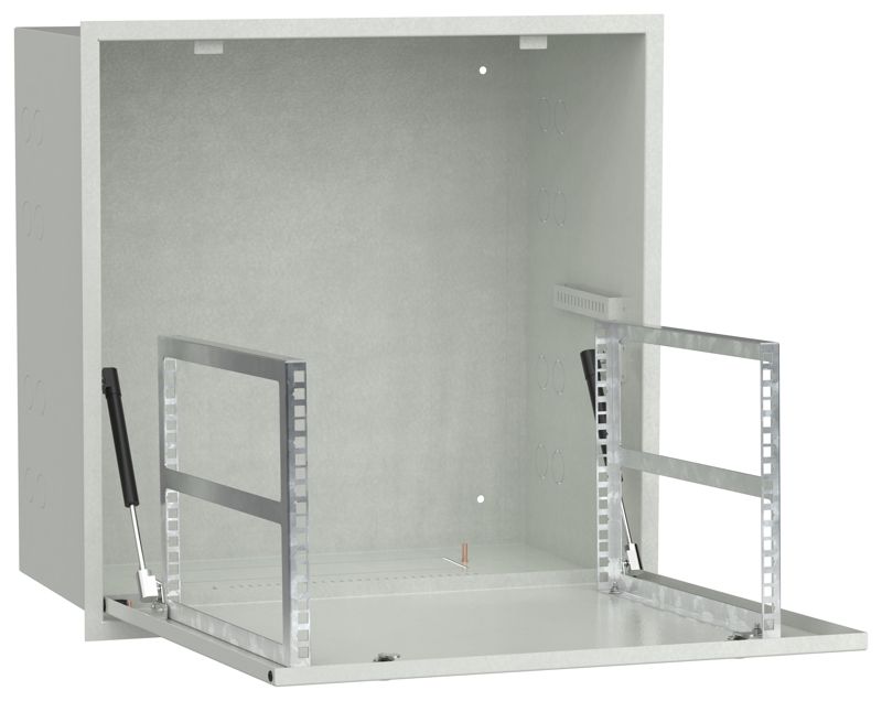 Шкаф встраиваемый потол. 6U 600х600мм дверь метал. серый LINEA R ITK LR35-6U66-MF