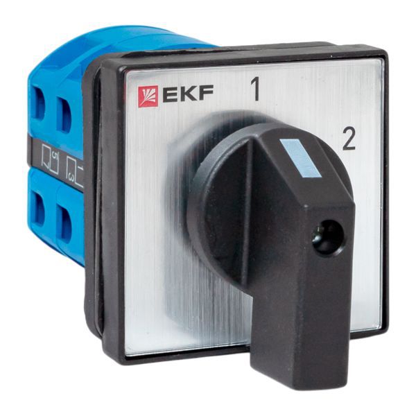 Переключатель кулачковый ПК-1-52 2п 25А "1-2" IP65 EKF pk-1-52-25-65