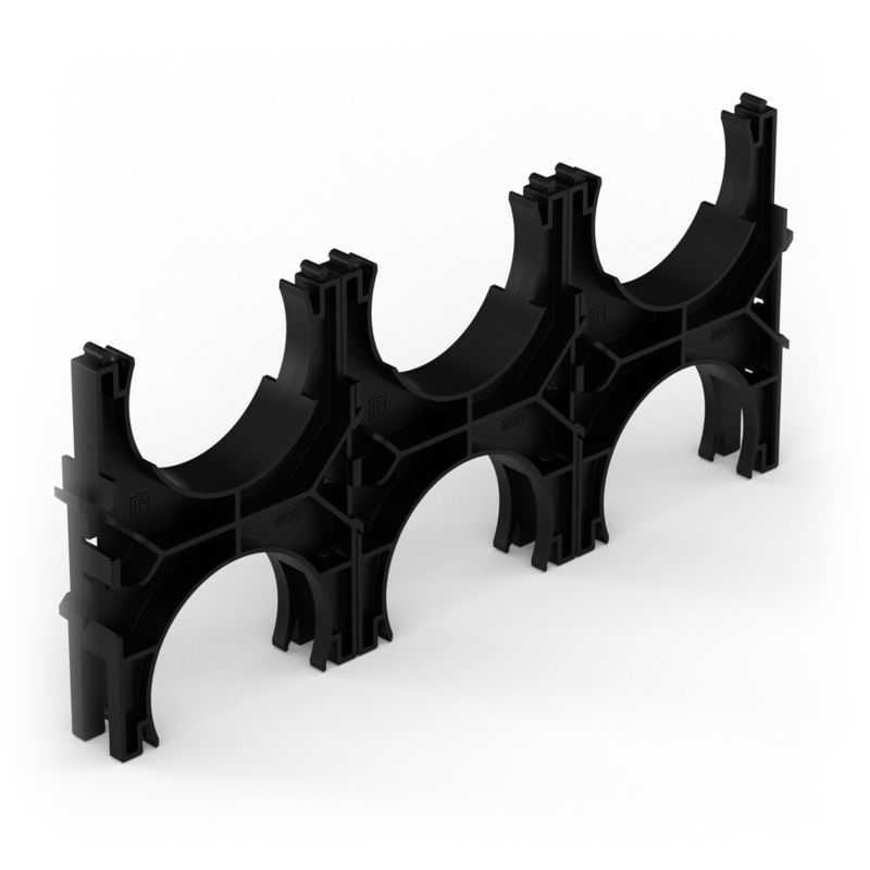 Кластер тройной двухсторон. для двустен. труб d90мм Промрукав PR13.02580