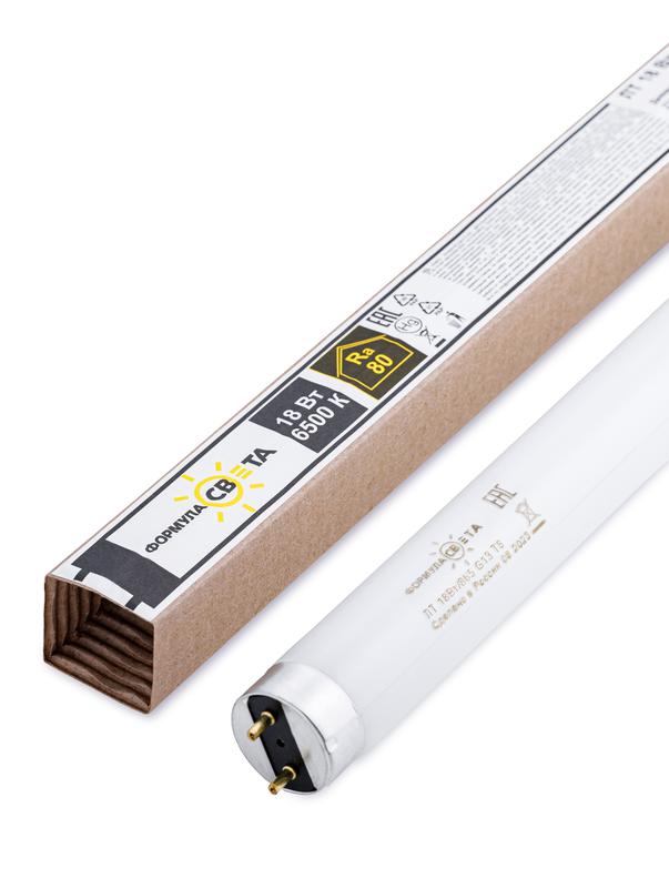 Лампа люминесцентная ЛТ 18Вт/865 18Вт T8 26х590мм G13 6500К Формула света FGLL30000007265