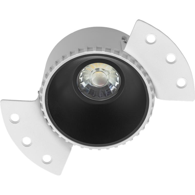 Рамка круглая TRIMLESS UGR/R бел./черн. СТ 2902000070