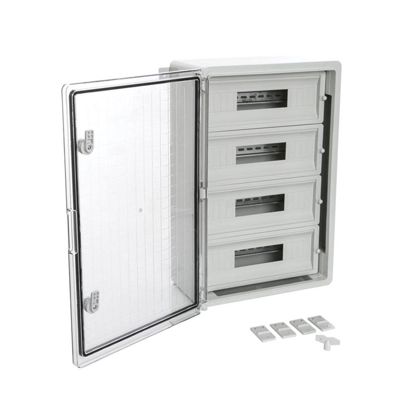 Корпус пластиковый распределительный ЩРН-60 IP65 прозр. дверь 600х400х200 Промрукав PR08.26505