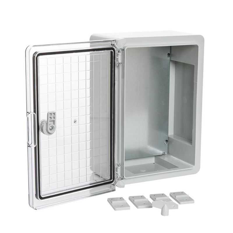 Корпус пластиковый с монтажной панелью ЩМП IP65 прозр. дверь 350х250х150 Промрукав PR08.26490
