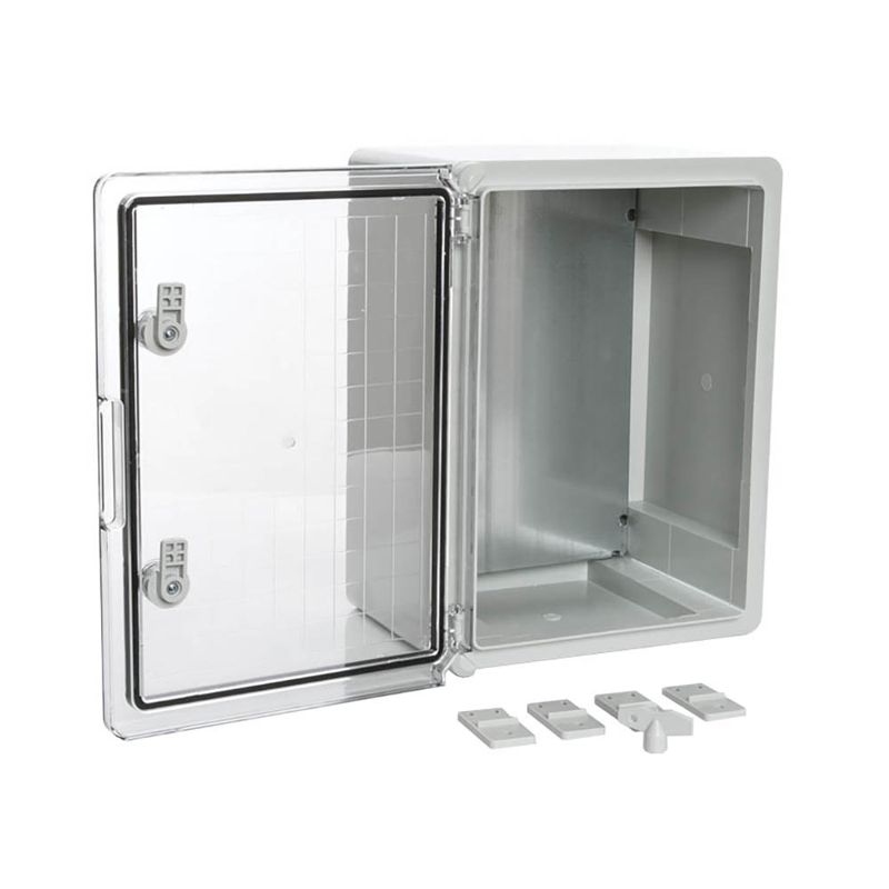 Корпус пластиковый с монтажной панелью ЩМП IP65 прозр. дверь 400х300х170 Промрукав PR08.26491