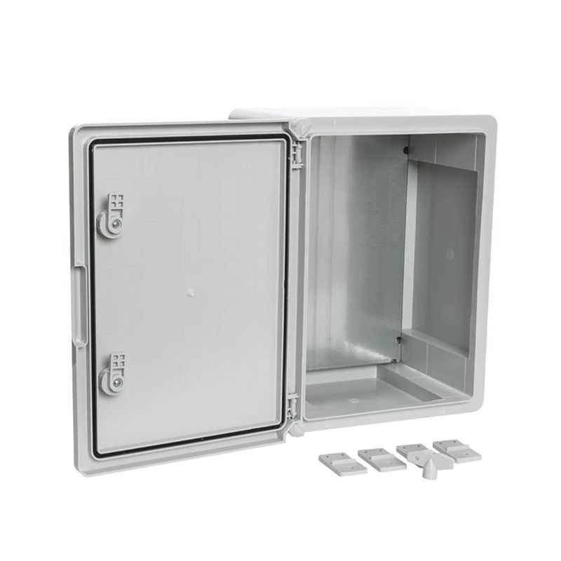 Корпус пластиковый с монтажной панелью ЩМП IP65 сер. дверь 400х300х220 Промрукав PR08.26511